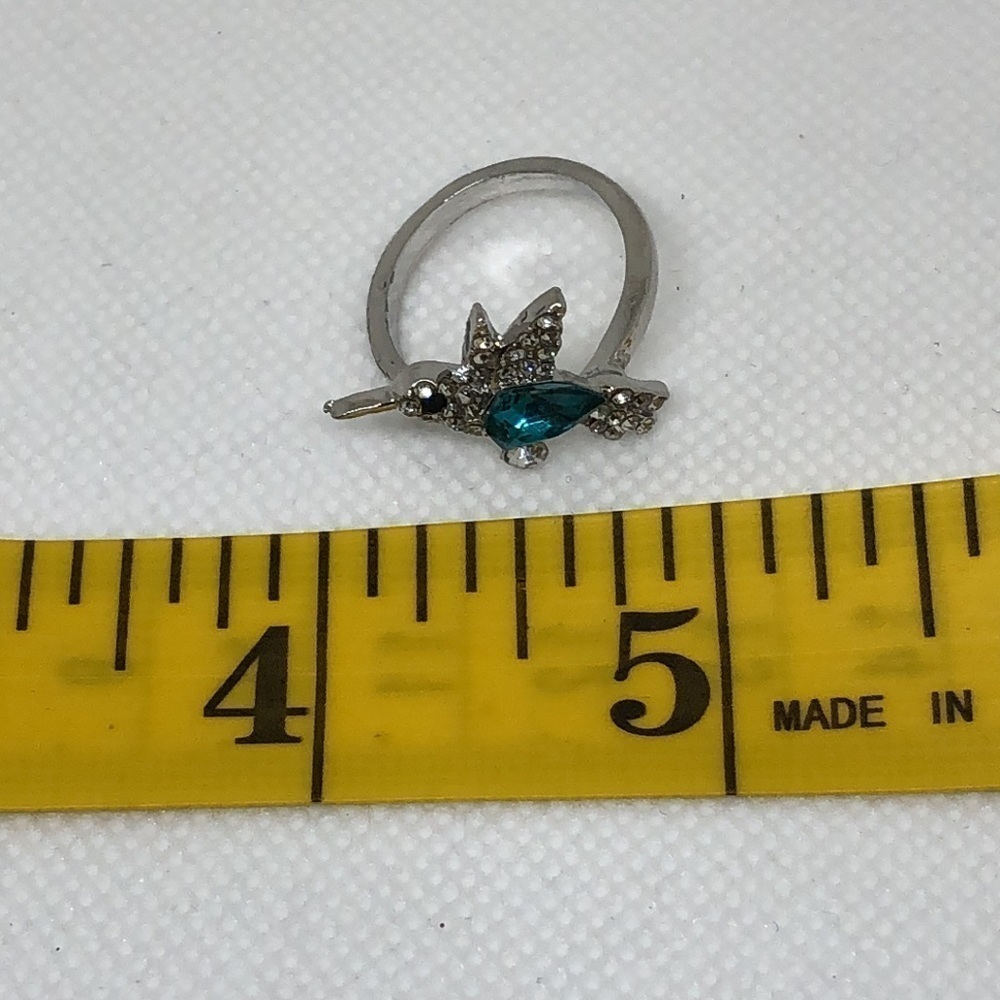 Hummingbird Adjustable Open Ring One Size - Picture 7 of 8